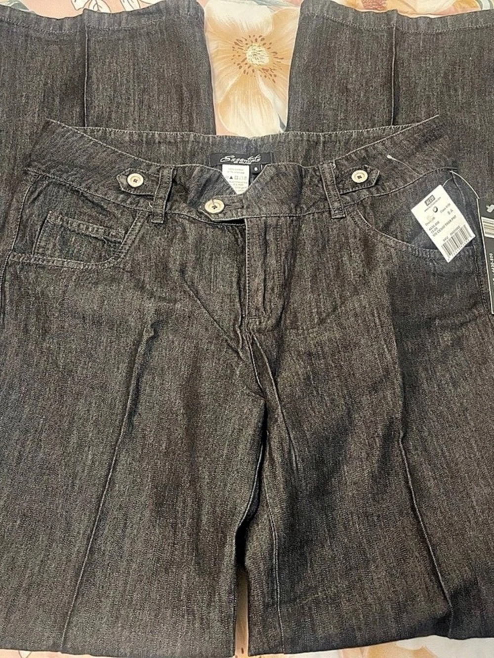 ALCO Denim Trouser Pant Straight Leg Denim Pants Size 8 NWT